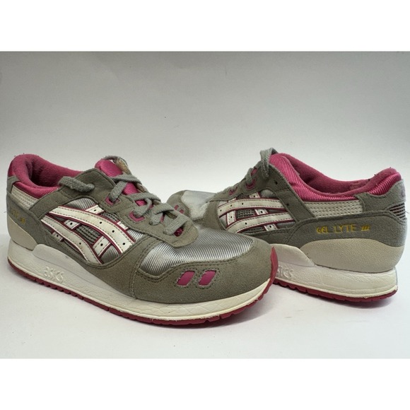 Asics Other - Asics C5A4N 1301 Gel Lyte III  size‎ 4.5Y Running Sneakers Grey Pink.